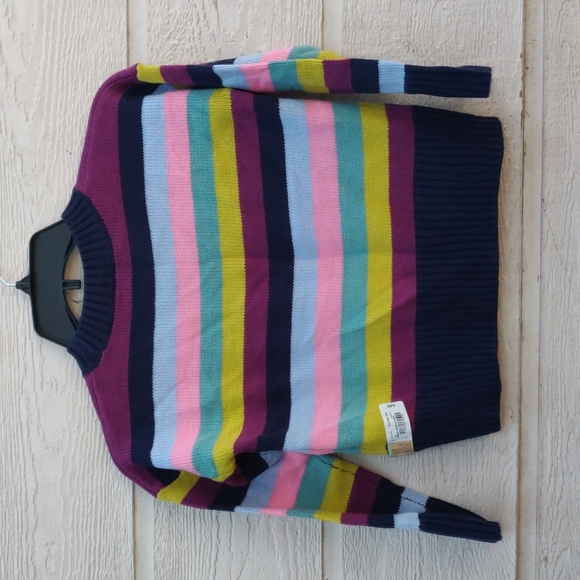 There abouts girls sweater size XS color bold navy stripe - Picture 5 of 7